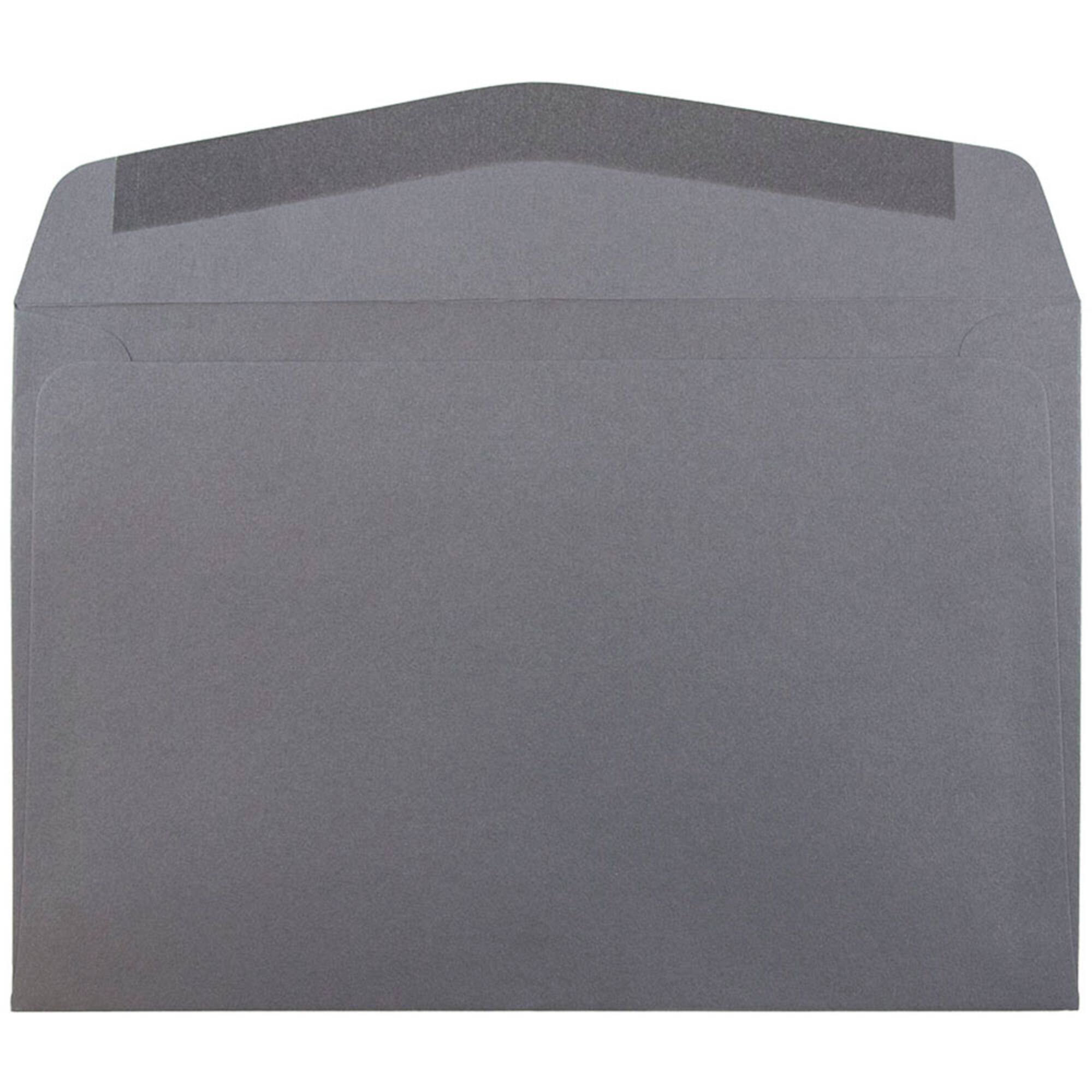 JAM Paper 6" x 9" Dark Gray Booklet Premium Envelopes, 25ct.